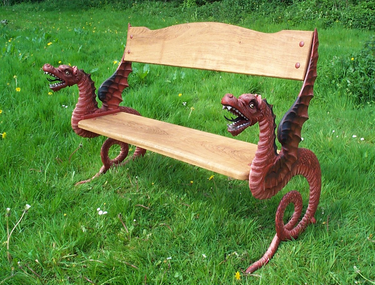 Whether you are reading Harry Potter or Game of Thrones, where better to sit than on one of our Dragon Benches?