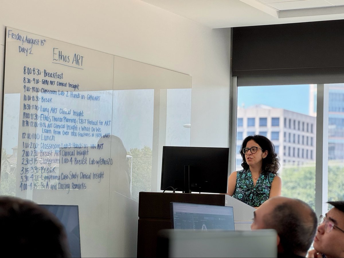 UTSW_RadOnc's tweet photo. Last week we ran a dry run of our Ethos Adaptive Radiation Therapy (ART) Training Program, led by Drs. @MHLinPhD and @MonaArbabMD. This program is built on over 9,000 Ethos adaptive cases and focuses on practical, real-world implementation.

More info: https://t.co/5Z62cARWxG https://t.co/Te0S4EVjBm