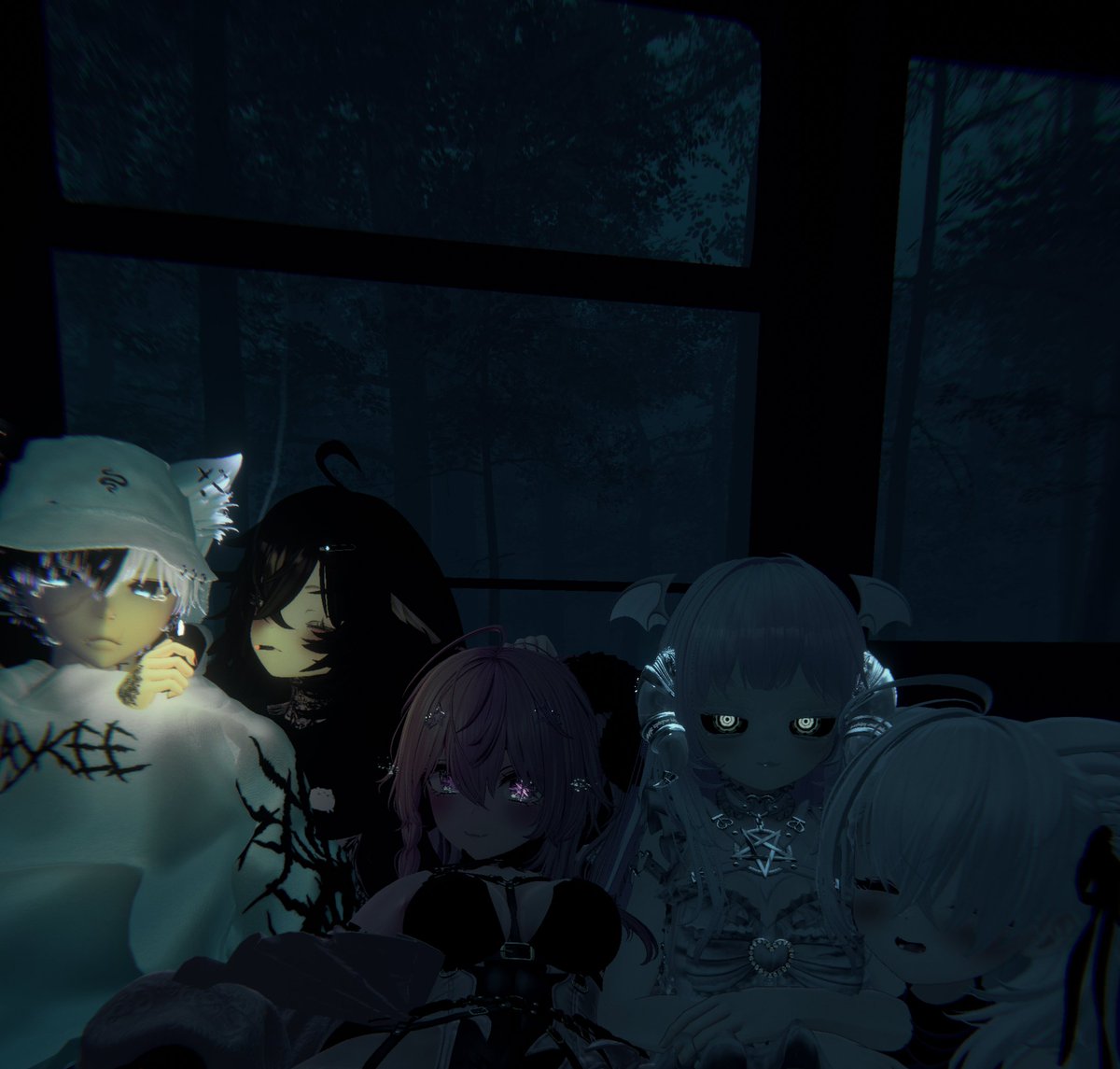 NyaMewVRC's tweet photo. Hanging out with friends, @SweetVoidVR took pics ~

#VRChat #VR #VRC https://t.co/PES8zXlcSX