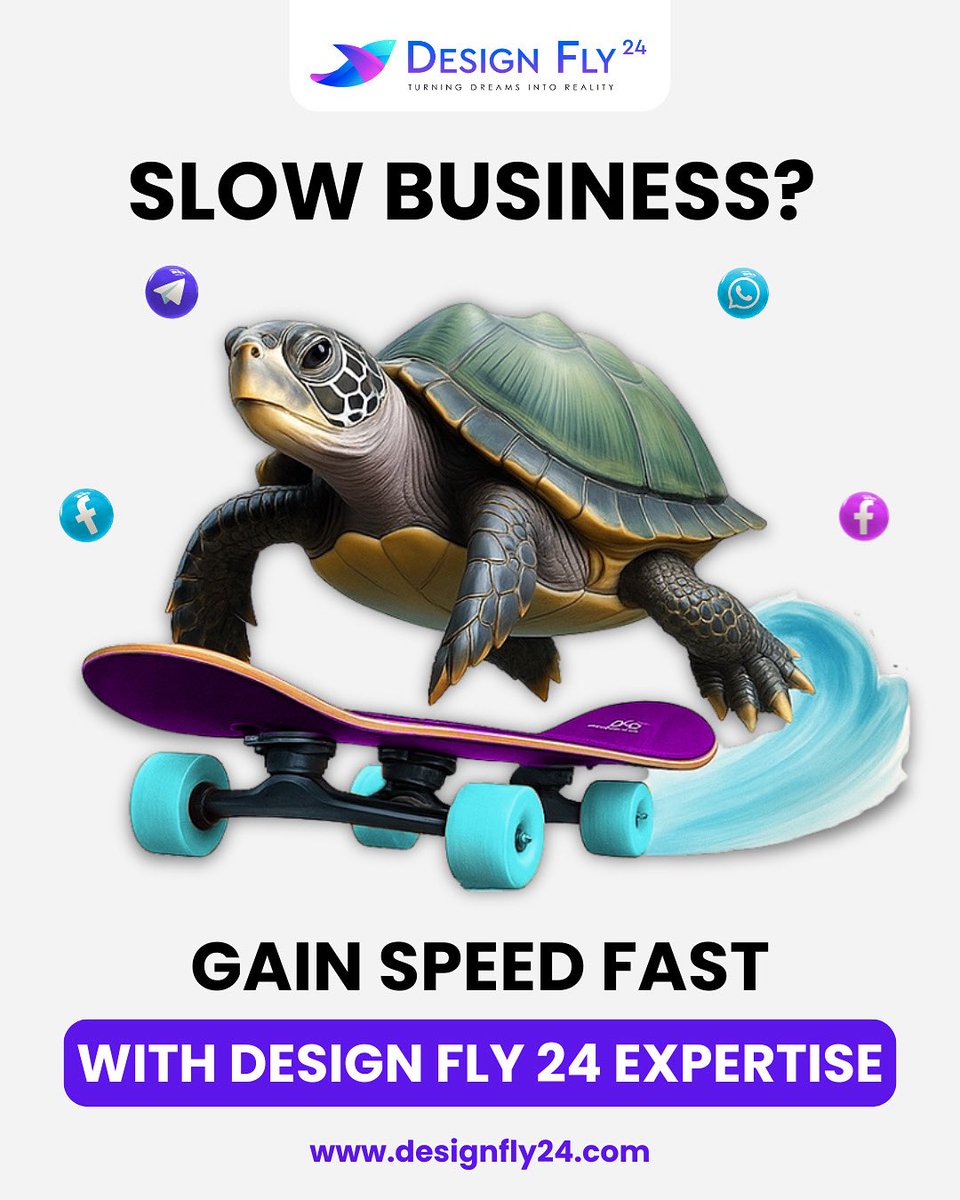 DesignFly243's tweet photo. 🐢 Slow business? 
Don’t worry — with the right digital strategy, you can move faster than ever.

At Design Fly 24, we turn slow growth into momentum with powerful SEO, Web, and Social Media Marketing solutions.

✅ Gain speed
✅ Reach more customers
✅ Grow smarter, not harder https://t.co/az1OU8QC5E