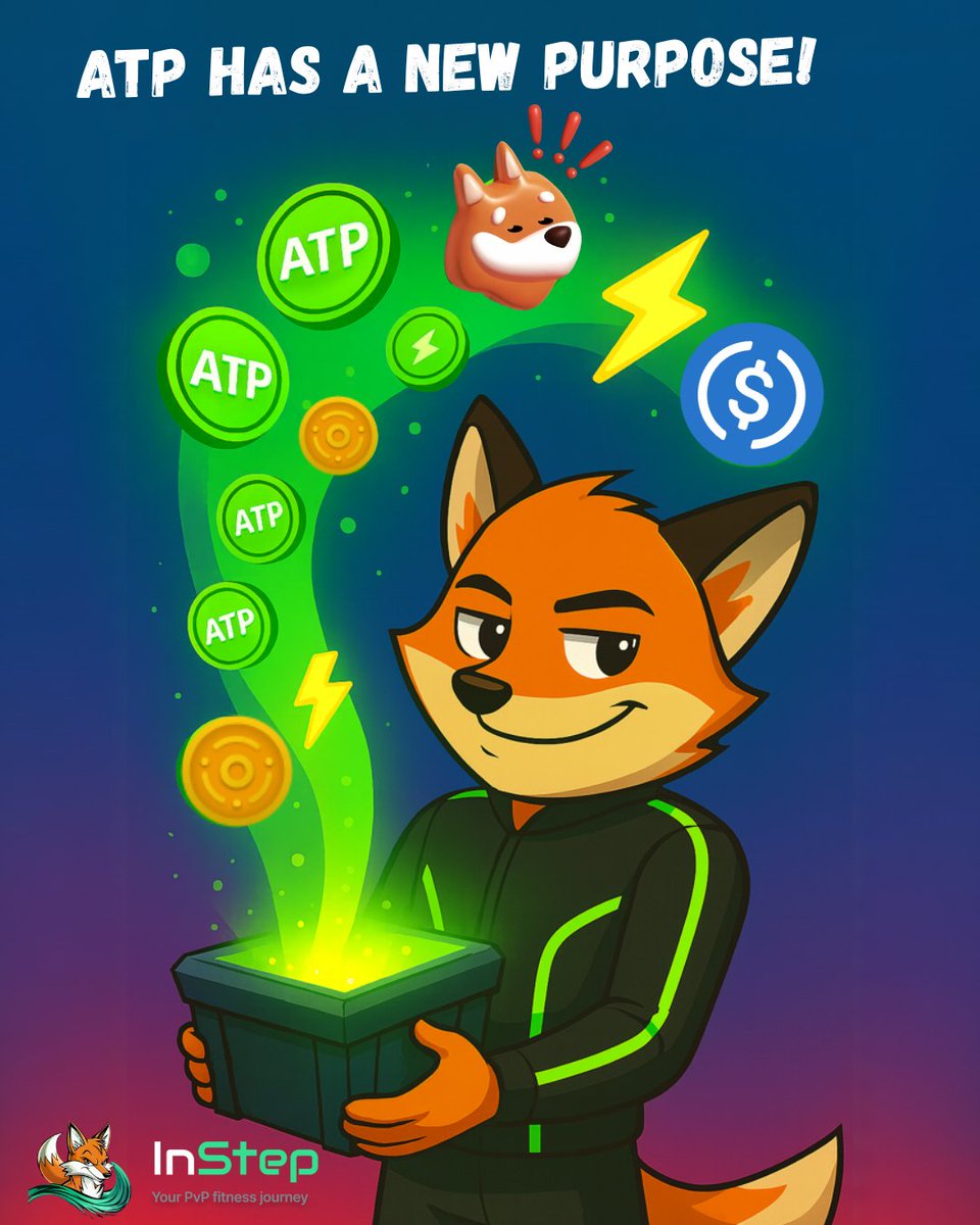 ATP HAS A NEW PURPOSE!  

ATP isn’t just a boring points system anymore, it’s the key to unlocking InStep Loot Boxes.  

Rack up ATP by crushing daily and weekly challenges, then cash it in for a chance at $BONK, $USDC, and game changing Powerups or Attacks  

The more you move,