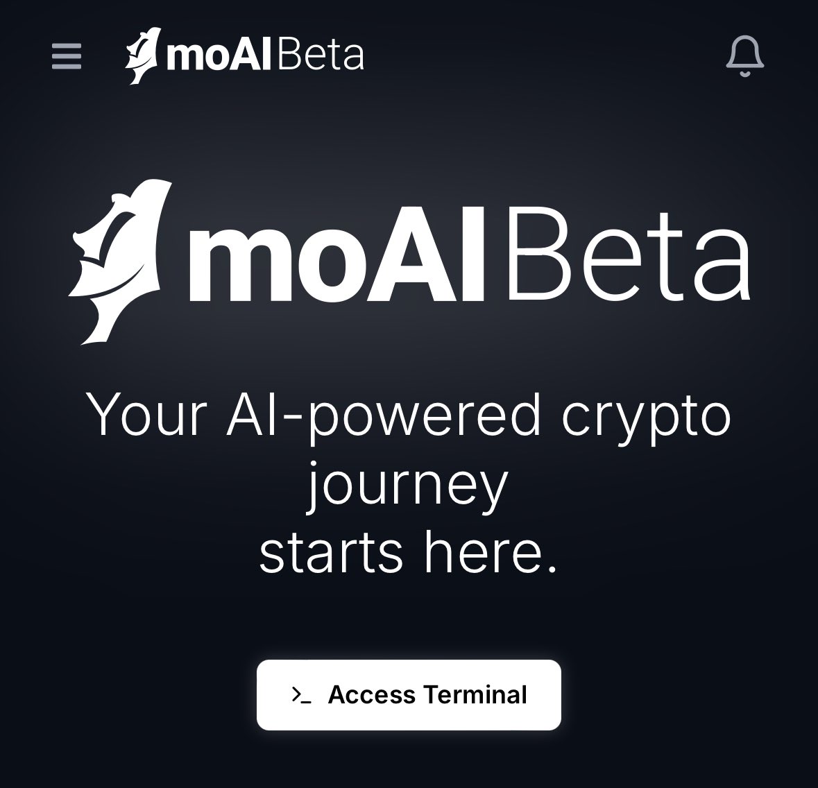 (1) We are witnessing something special. #moAI Terminal, now in Beta, going to become an ultimate AI companion for your crypto journey.

Let's take a closer look at what awaits us inside.⏳