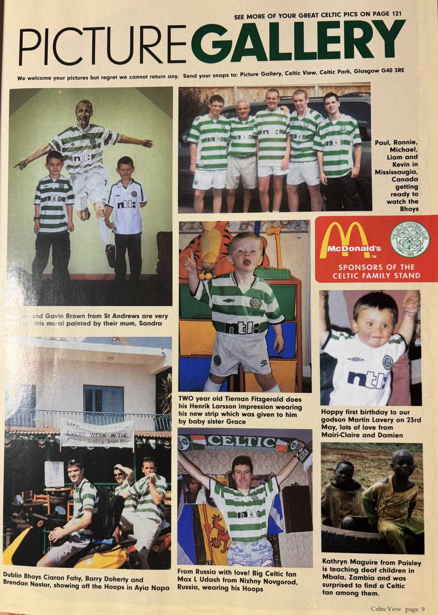 TaeBash's tweet image. Just got hold of 9 years of Celtic Views from the 2000s expect plenty of View content.

Tag your mates if you see them