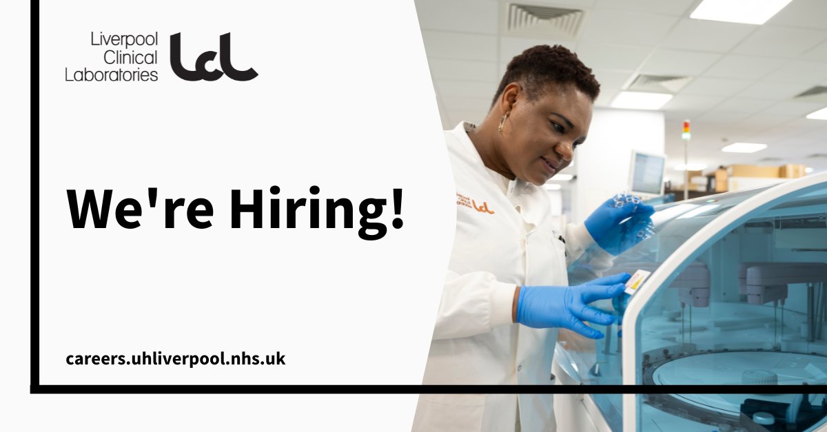 An exciting opportunity has arisen at LCL for a Senior Clinical Scientist to join our Biochemistry team.

More information👇