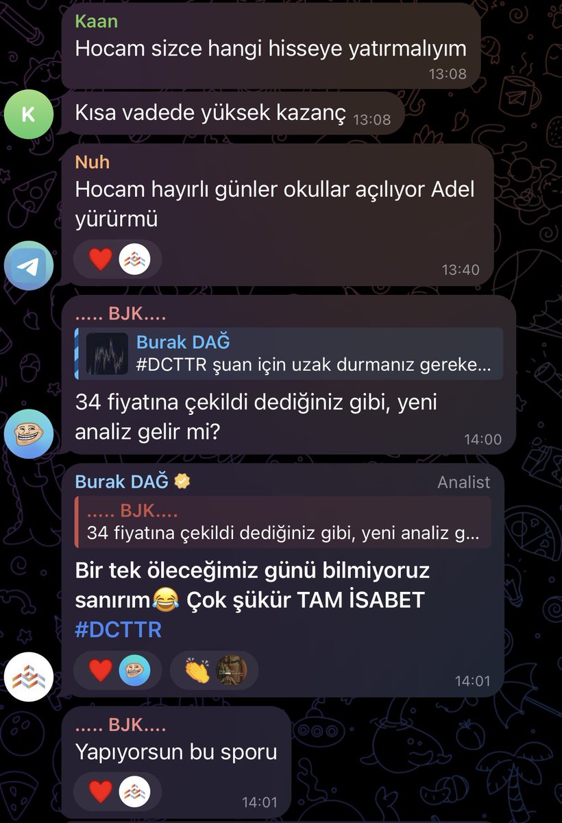 #DCTTR 12 AĞUSTOS ANALİZİMİZ

Şu an için uzak durmanız gereken bir kağıt desem yanılmam sanırım. Hacim çıkışları çok büyük seviyede. Bekleyen alım talebi yok desem yeridir. 36.90₺ son alımların girildiği noktaydı ama yetersiz kaldı. 

Elinde olan dikkatli olsun 34₺ gerilemesi
