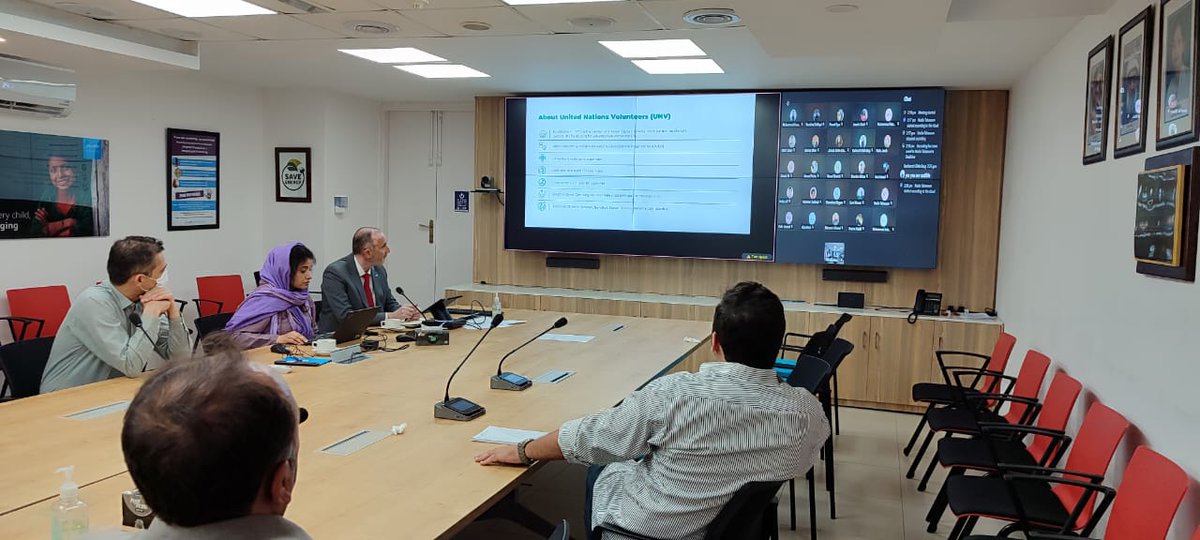 Grateful to <a href="/UNICEF_Pakistan/">UNICEF Pakistan</a> for hosting the UNV Open House today, an excellent opportunity to showcase <a href="/UNVolunteers/">UN Volunteers</a>' offer and explore new avenues for collaboration and impact.

<a href="/UNVAsiaPacific/">UNV Asia Pacific</a> <a href="/UNinPak/">United Nations Pakistan - اقوام متحدہ پاکستان</a> <a href="/PernilleUNICEF/">Pernille Ironside</a> <a href="/Sha_Rassool/">Sharmeela Rassool</a> <a href="/UNVPakistan/">UNV Pakistan</a>