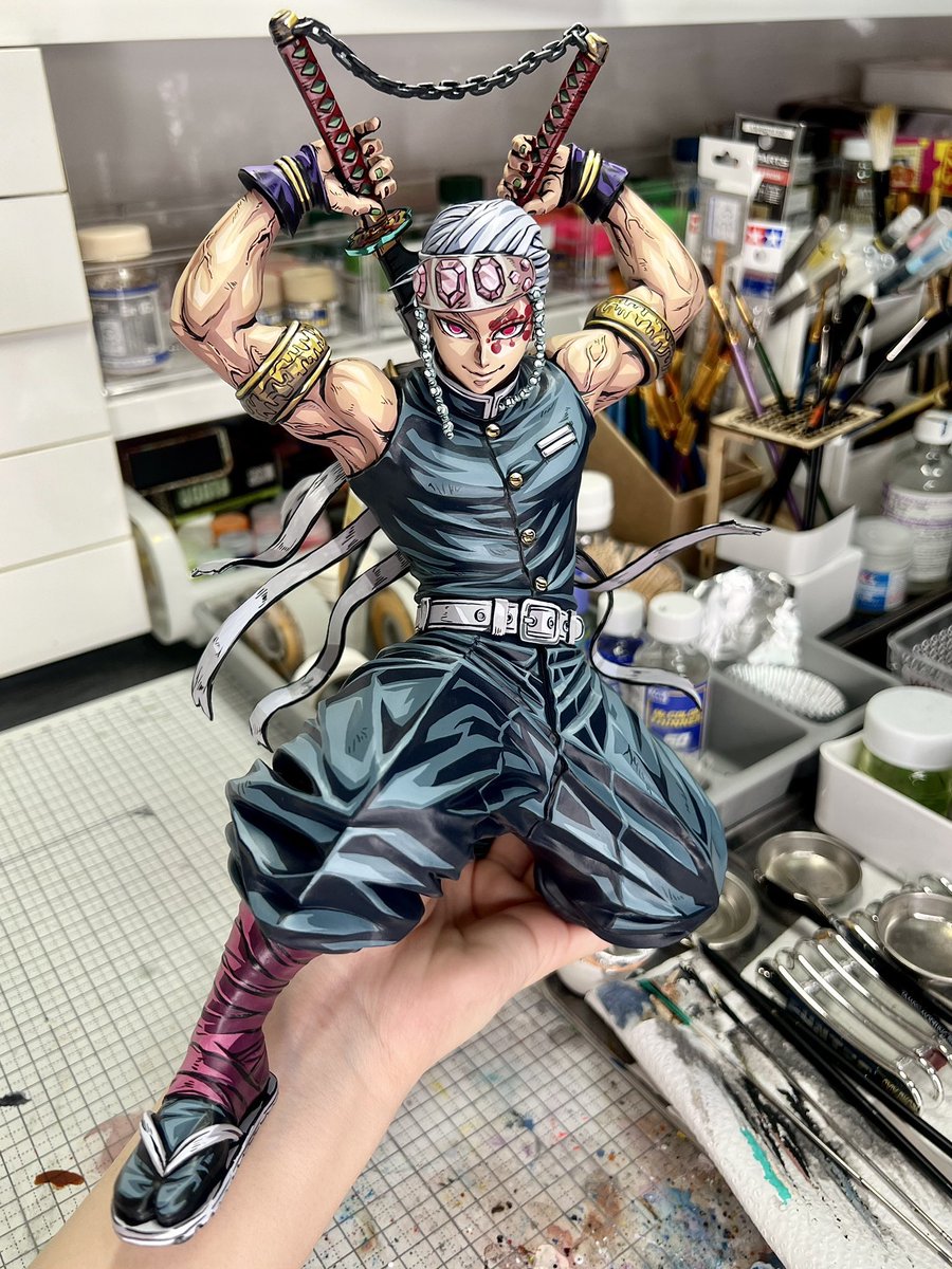 M_A_paintman's tweet photo. 無限城の天元様、一瞬すぎん？笑

ストーリー的にしょうがないと思うんだけどさみしすぎるから私が塗った天元様を添えてここで供養

天元好き集まれ https://t.co/SYXEnZ0ad1