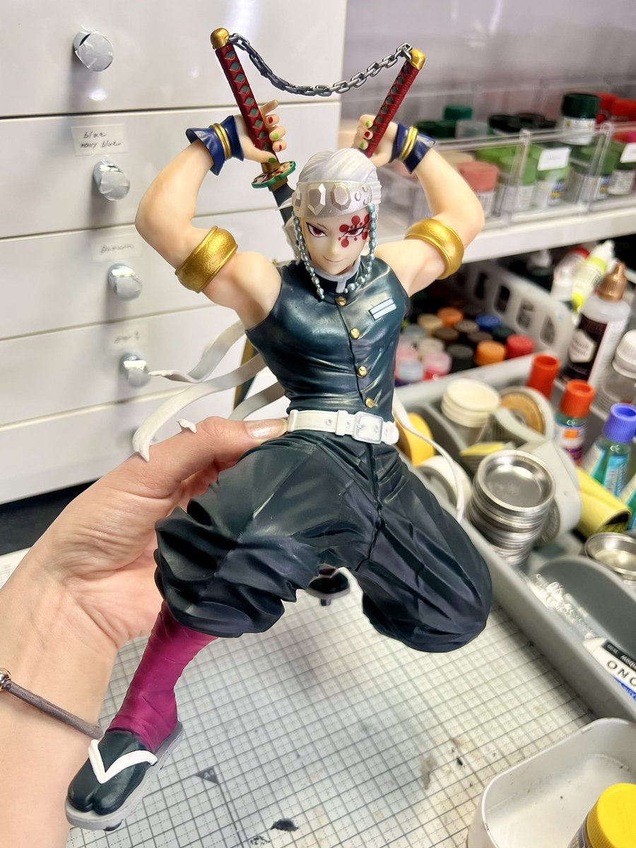 M_A_paintman's tweet photo. 無限城の天元様、一瞬すぎん？笑

ストーリー的にしょうがないと思うんだけどさみしすぎるから私が塗った天元様を添えてここで供養

天元好き集まれ https://t.co/SYXEnZ0ad1