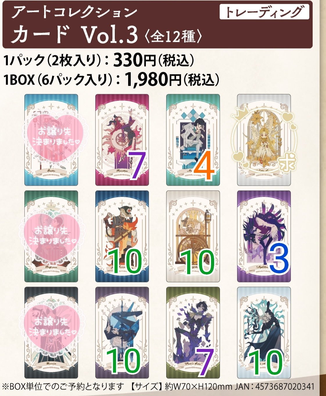 第五人格 アートコレクションvol.2 スクエア缶バッジ アクキー 隠者　少女 第五人格 アートコレクションvol.2 スクエア缶バッジ アクキー