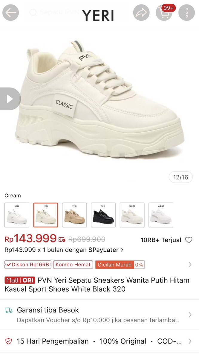 dn_idunno's tweet photo. Wts want to sale
Sepatu PVN Yeri Cream size 40 

📍Jkt
💰85k

Good Condition, tinggi sol 5,5 cm
Details lihat gambar

Sepatu konser sepatu pvn wtb wts sepatu konser https://t.co/kocCRiU5QE