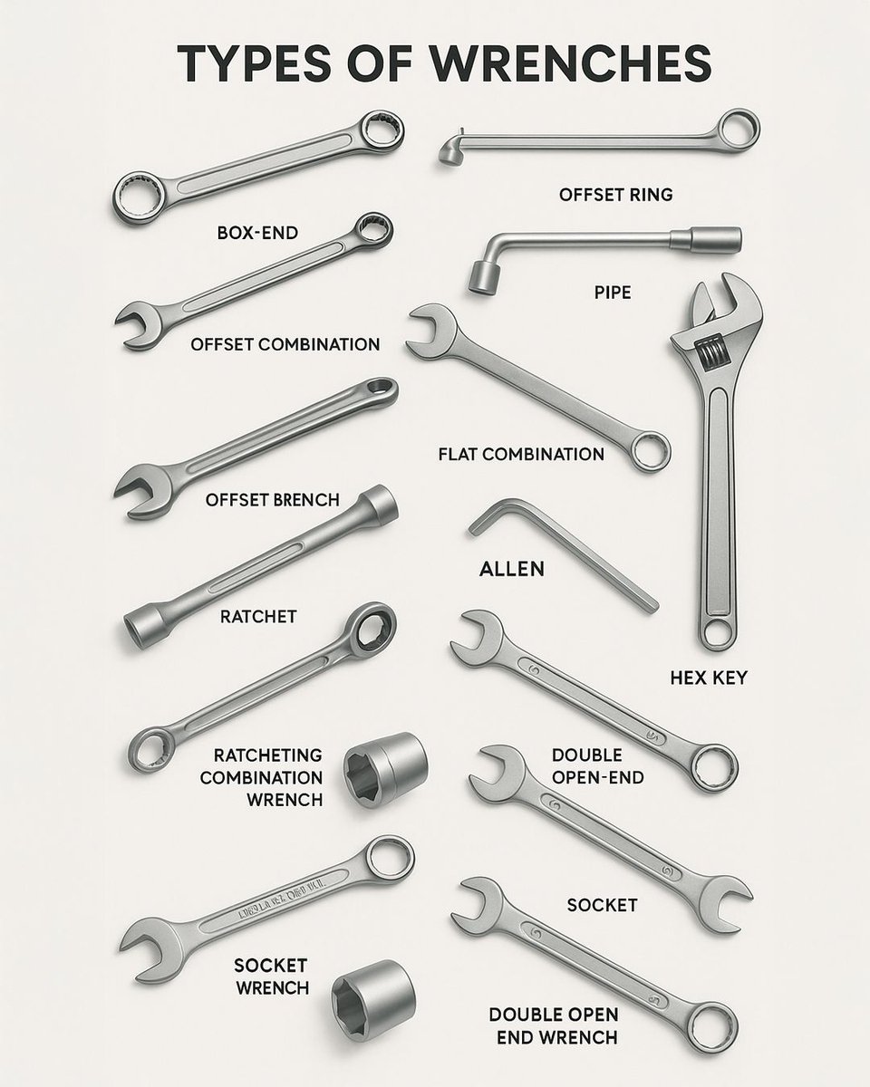 Types of wrenches