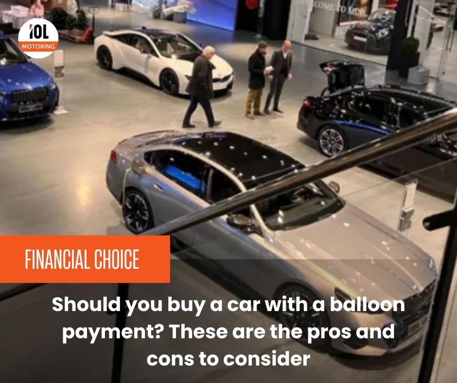 IOL's tweet photo. Should one buy a car with a balloon payment? A report on the pros and cons.
#BalloonPayment #CarLoan #FinanceTips
https://t.co/XpI4j9V0IE https://t.co/qIAivvY5Vi