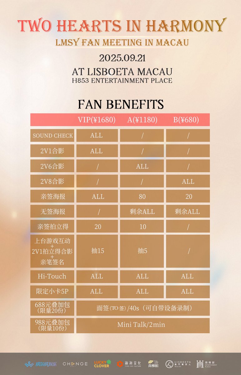StarArena (스타아레나) (@stararena_) on Twitter photo TWO HEARTS IN HARMONY · LMSY FAN MEETING IN MACAU
📅 SEP 21 2025
📍H853 Entertainment place Macau Lisboeta
🎫 TBA
<a href="/well_weather/">WellWeather</a>
<a href="/Lookmheewang/">LMlookmhee</a> <a href="/sonyasarann/">SY🧡👩🏻🌾🌳🐰🥕🪣</a>
#LMSY #ลูกหมีซอนญ่า
#LMlookmhee #Sonyasarann TWO HEARTS IN HARMONY · LMSY FAN MEETING IN MACAU
📅 SEP 21 2025
📍H853 Entertainment place Macau Lisboeta
🎫 TBA
<a href="/well_weather/">WellWeather</a>
<a href="/Lookmheewang/">LMlookmhee</a> <a href="/sonyasarann/">SY🧡👩🏻🌾🌳🐰🥕🪣</a>
#LMSY #ลูกหมีซอนญ่า
#LMlookmhee #Sonyasarann