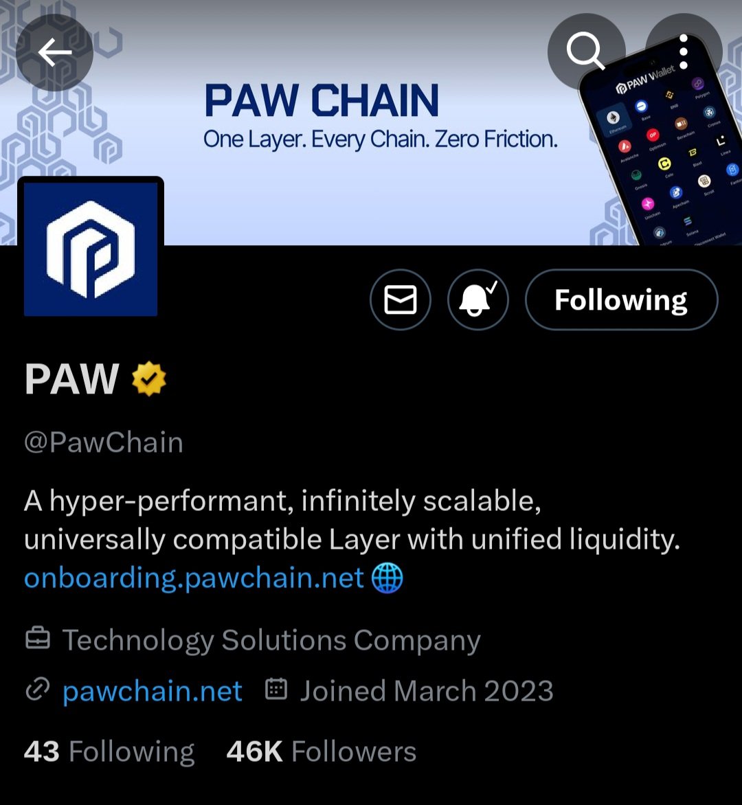The story has no ending! From 1,921 to 46K holders 👀 $PAW was born in January 2023, initially as PawSwap, a decentralized exchange (DEX)
But the team had a much bigger idea. They spent a year building their very own blockchain, and in April 2024, they launched <a href="/framecommunity/"></a>