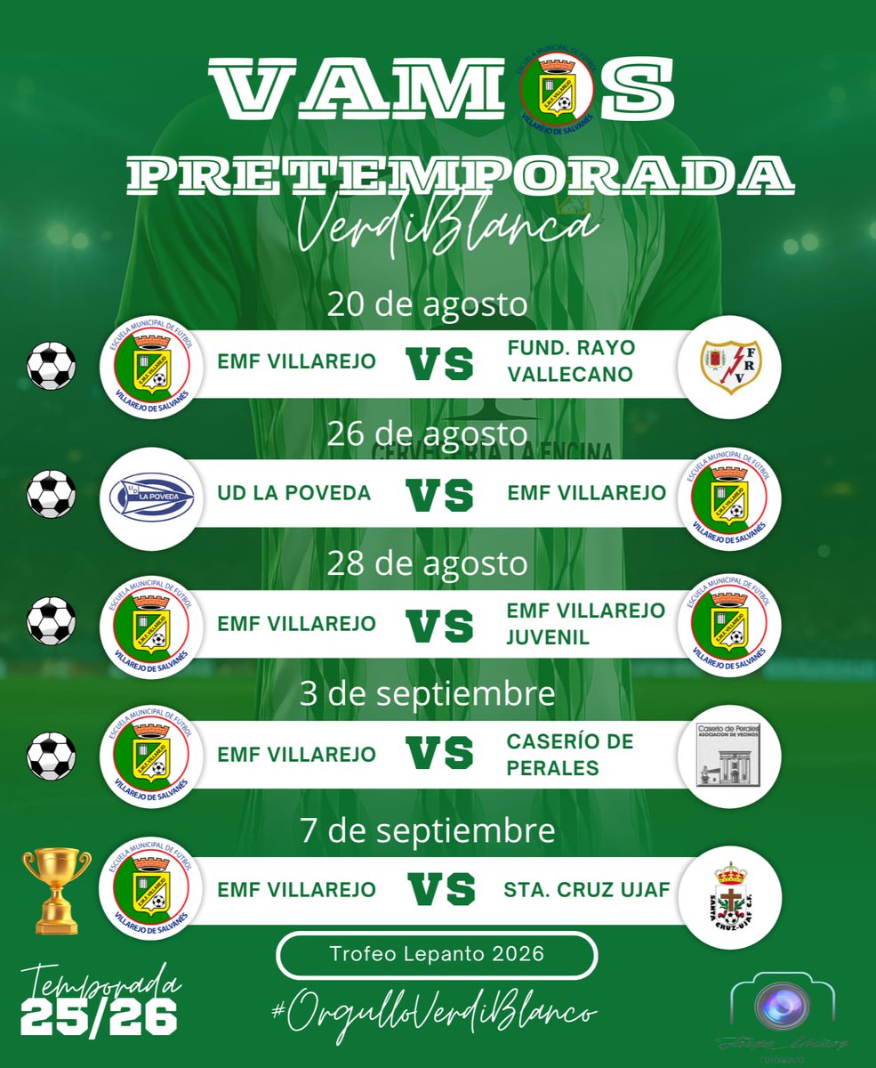 emfvillarejo's tweet photo. 💚 EMF. VILLAREJO 💚

🟢⚪️PRETEMPORADA PRIMER EQUIPO

⭐️Temporada 2025/26⭐️

#JuntosSomosFuertes
#OrgulloVerdiBlanco
#VamosVerdes https://t.co/5D0SxAZ61v