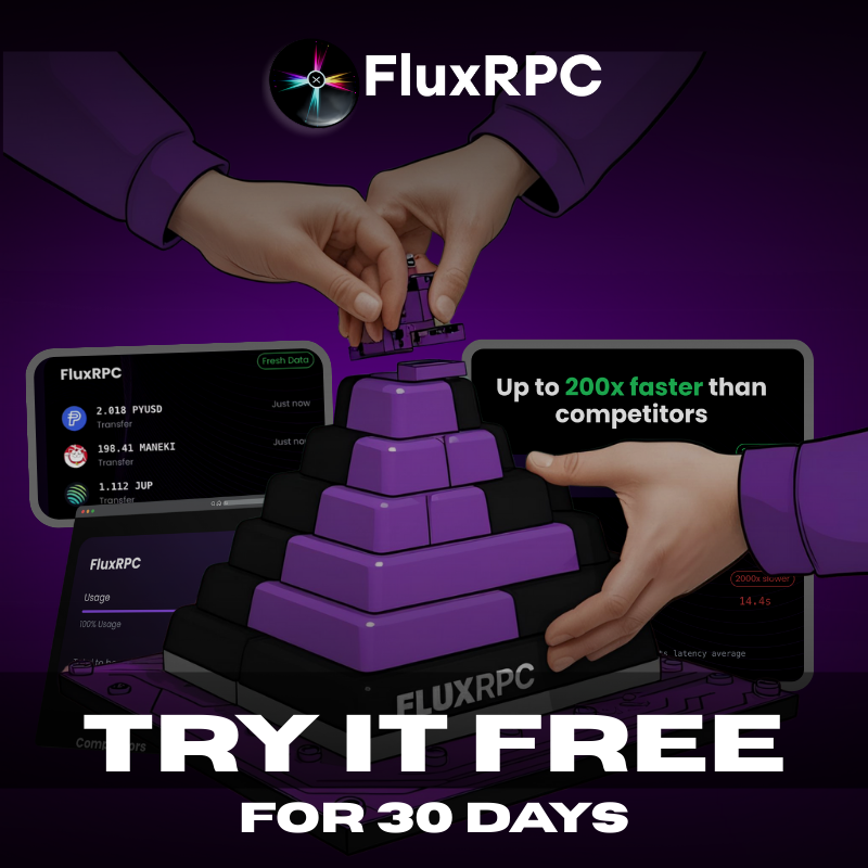 完全なソリューションを強調するFluxRPCのミッショングラフィック