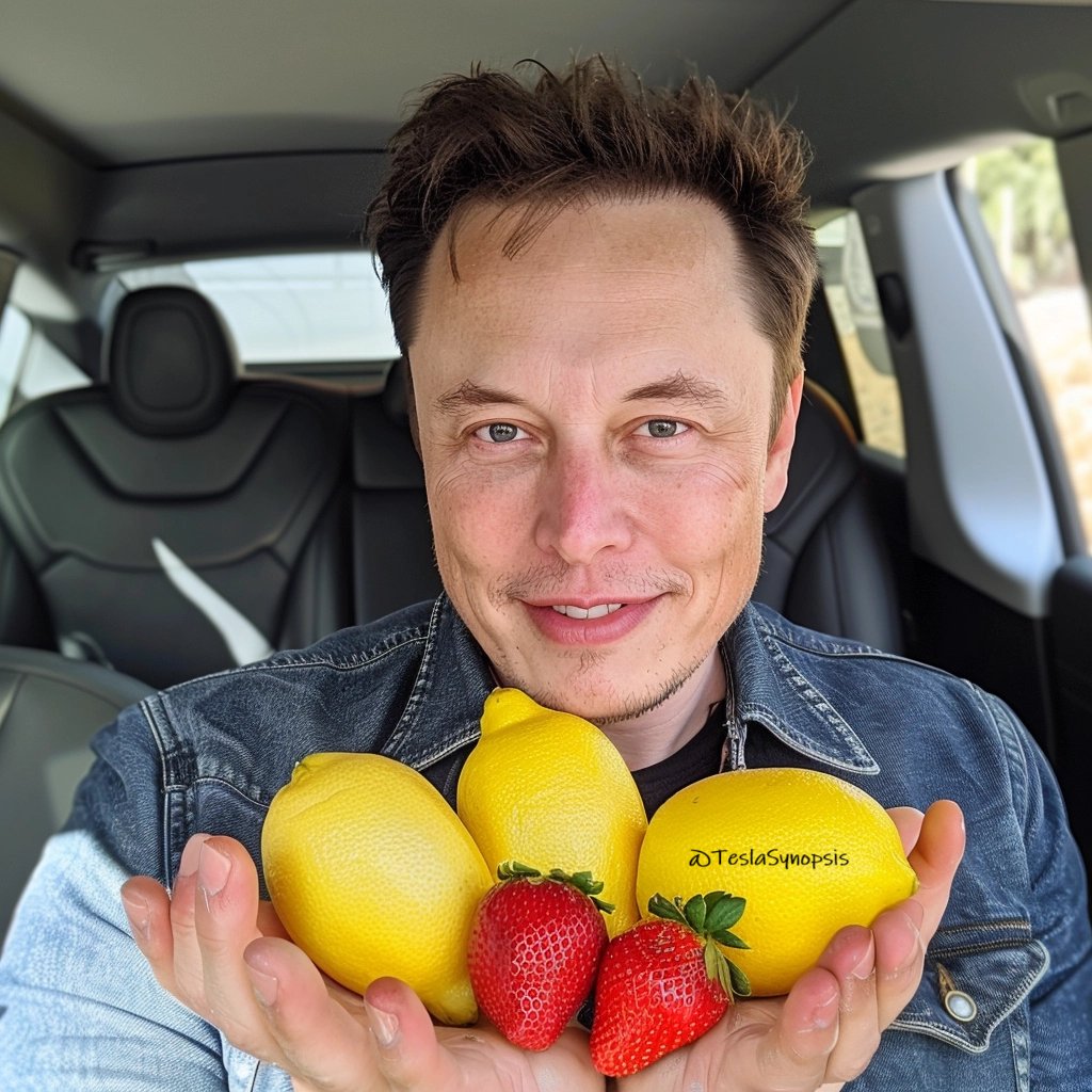 ElonMusk_LordX's tweet image. Which fruit will you go for ? 

A.Lemon 
B. Strawberry