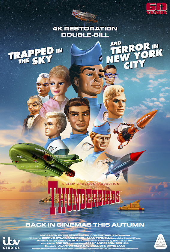Live_for_Films's tweet photo. F.A.B.! Two episodes of Thunderbirds are heading to cinemas to mark its 60th Anniversary. Details here https://t.co/3q2EGyA98u

#Thunderbirds #TV #4K #cinema #anniversary #supermarionation #puppets https://t.co/enngrKodoj