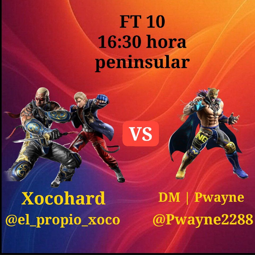 Los Pibardos (@pibardostkkn) on Twitter photo Hoy a las 16:30 combatazo de alto nivel entre <a href="/pwayne2288/">DM | Pwayne</a> y <a href="/el_propio_xoco/">A.F. | xocohard</a> en el canal de nuestro pana <a href="/Kaiser_Tek8/">Guardians | Kaiser</a>, os lo vais a perder? Nosotros no.
twitch.tv/mrkaiser891 Hoy a las 16:30 combatazo de alto nivel entre <a href="/pwayne2288/">DM | Pwayne</a> y <a href="/el_propio_xoco/">A.F. | xocohard</a> en el canal de nuestro pana <a href="/Kaiser_Tek8/">Guardians | Kaiser</a>, os lo vais a perder? Nosotros no.
twitch.tv/mrkaiser891