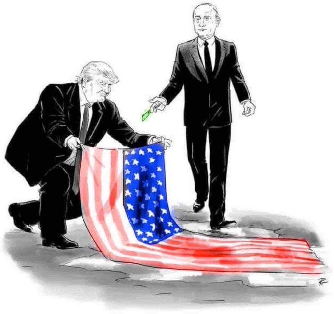 People say #TACOTrump is a pushover who caves every time, but I say he's remarkably consistent. Every single thing he does, from stabbing Ukraine in back to outlawing essential vaccines, is for Russia &amp; against the US. #DemsUnited #DV1