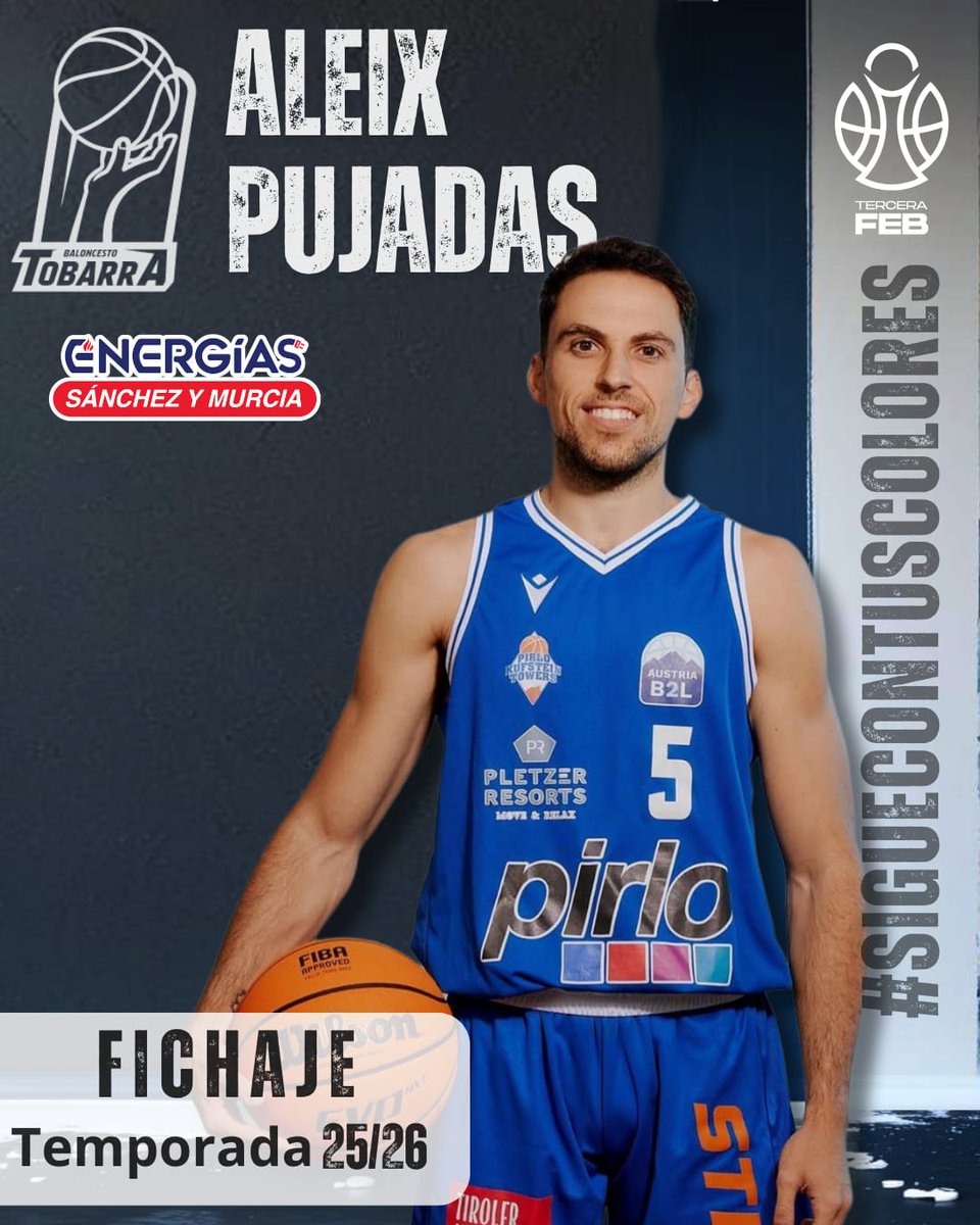 🔵 Aleix Pujadas es un base barcelonés de 29 años y 1'90m 🔵
 
🫵🏼⛹🏼 Su capacidad de dirección para lograr un juego dinámico y colectivo además de su tiro exterior serán fundamentales

Bienvenido a Tobarra 🥁💙🤍