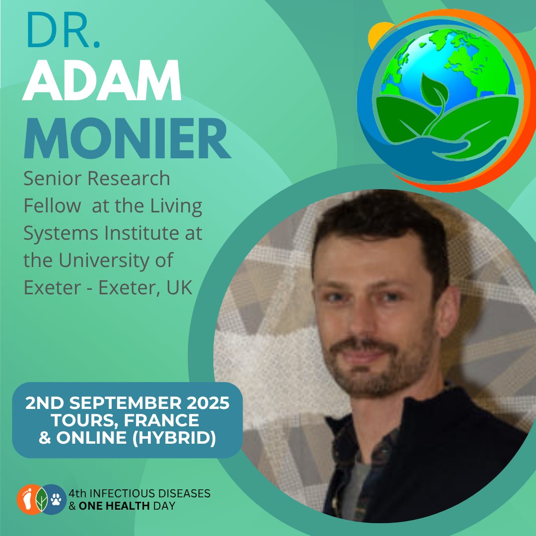 IDOHday's tweet photo. Dr. Adam Monier joins #IDOHDay2025 with:

🎤 “How Minimal Algal Genomes Engineer Chemical Innovation in Changing Oceans”

Tiny algae 🌱 → bioactive compounds 💊 → new hope for sustainable antibiotics

🎟️ Register: https://t.co/liedHAyAdC
#OneHealth #MarineScience #DrugDiscovery https://t.co/8rXhU0wZNf