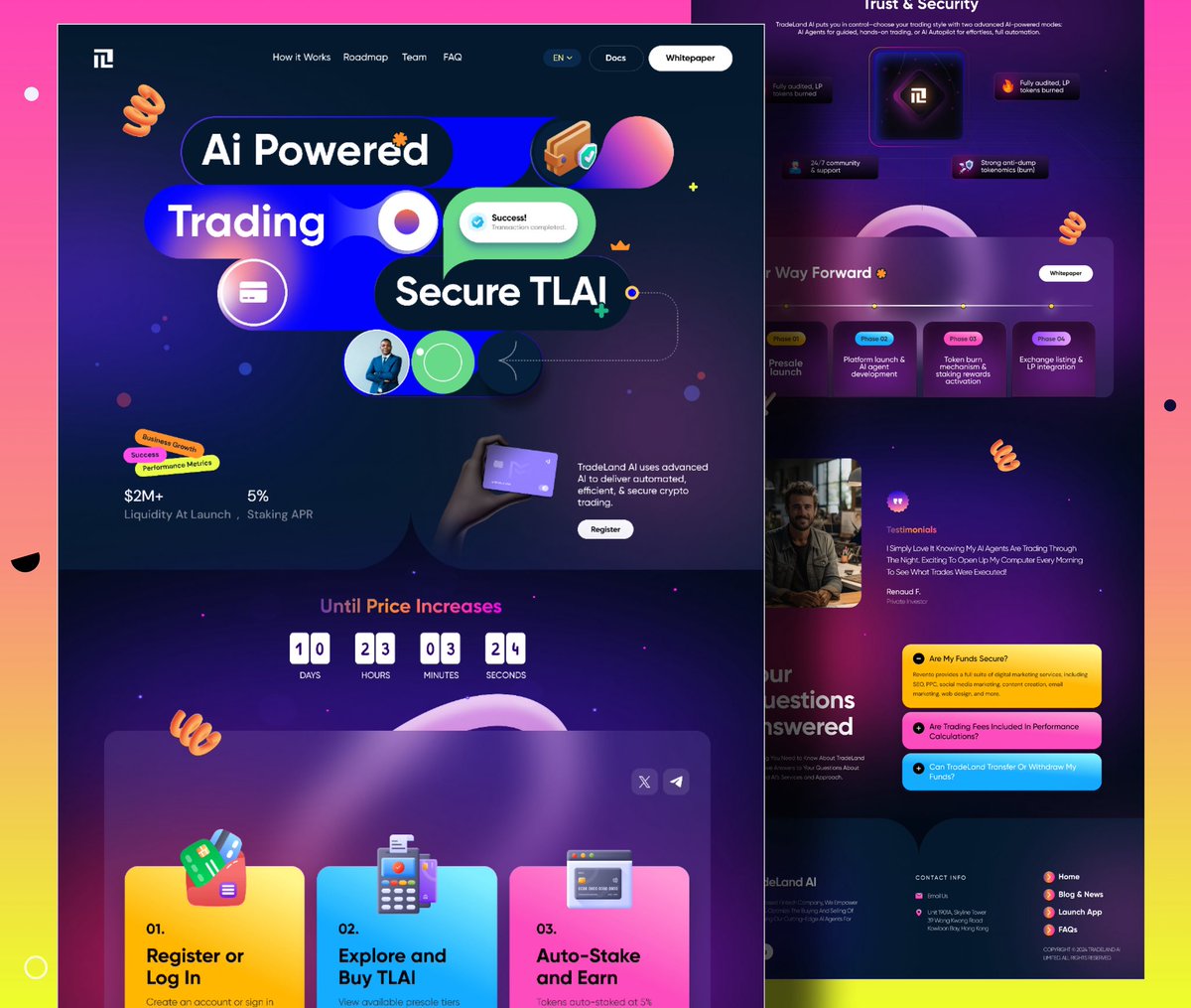 Mini_Webs's tweet photo. Custom AI Crypto Trading Website – Designed &amp; Developed from Scratch #TradelandAi #cryptowebsite #blockchainwebsite #Aiwebsite https://t.co/WVeP5BYrPV