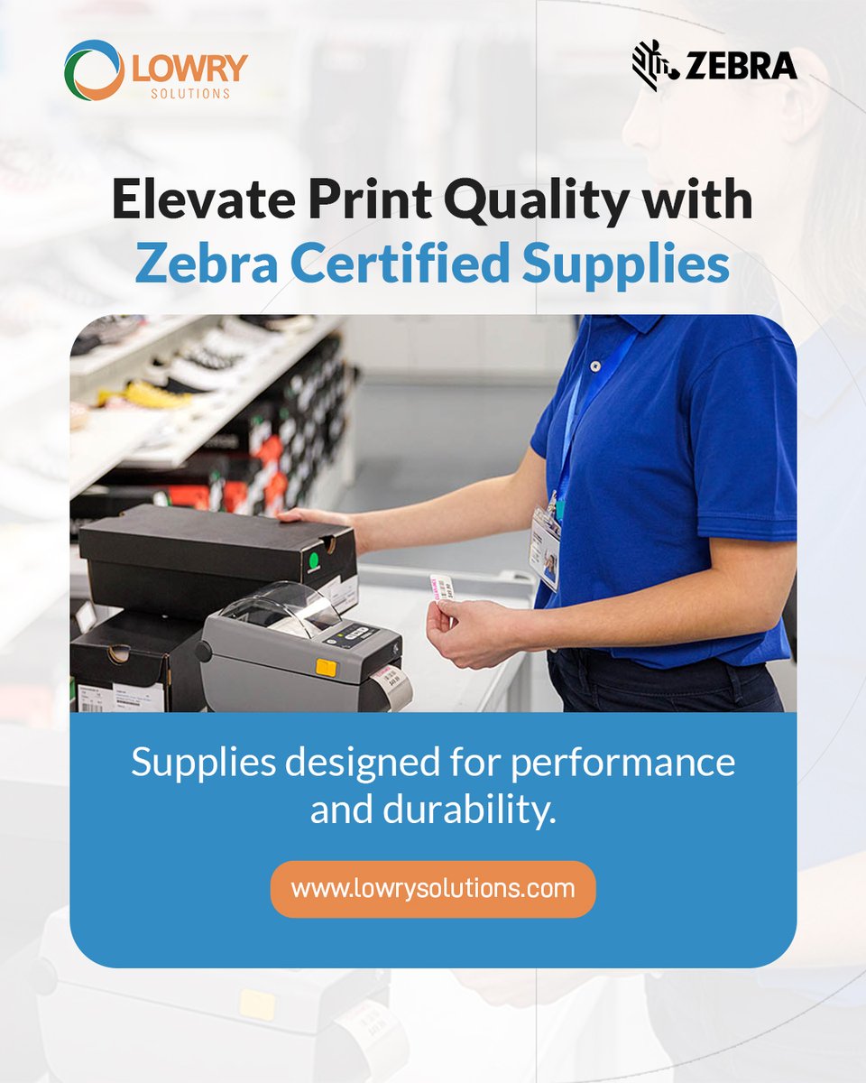 LowrySolutions's tweet image. Tired of blurry barcodes or printer jams? Zebra Certified Supplies are rigorously tested—from coatings to varnishes and raw materials—to ensure consistent, high-quality printing and zero downtime.

Learn more: lowrysolutions.com/blog/why-zebra…

#ZebraCertified #PrintQuality…
