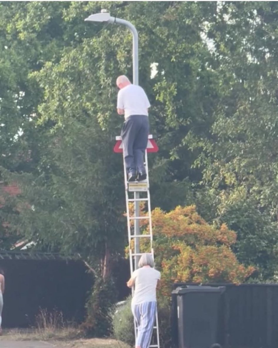 I'm telling you most people are decent. This older couple aren't putting that flag up. They're taking it down because, although there is absolutely nothing wrong with our flags, they are not being displayed in pride but in hate.