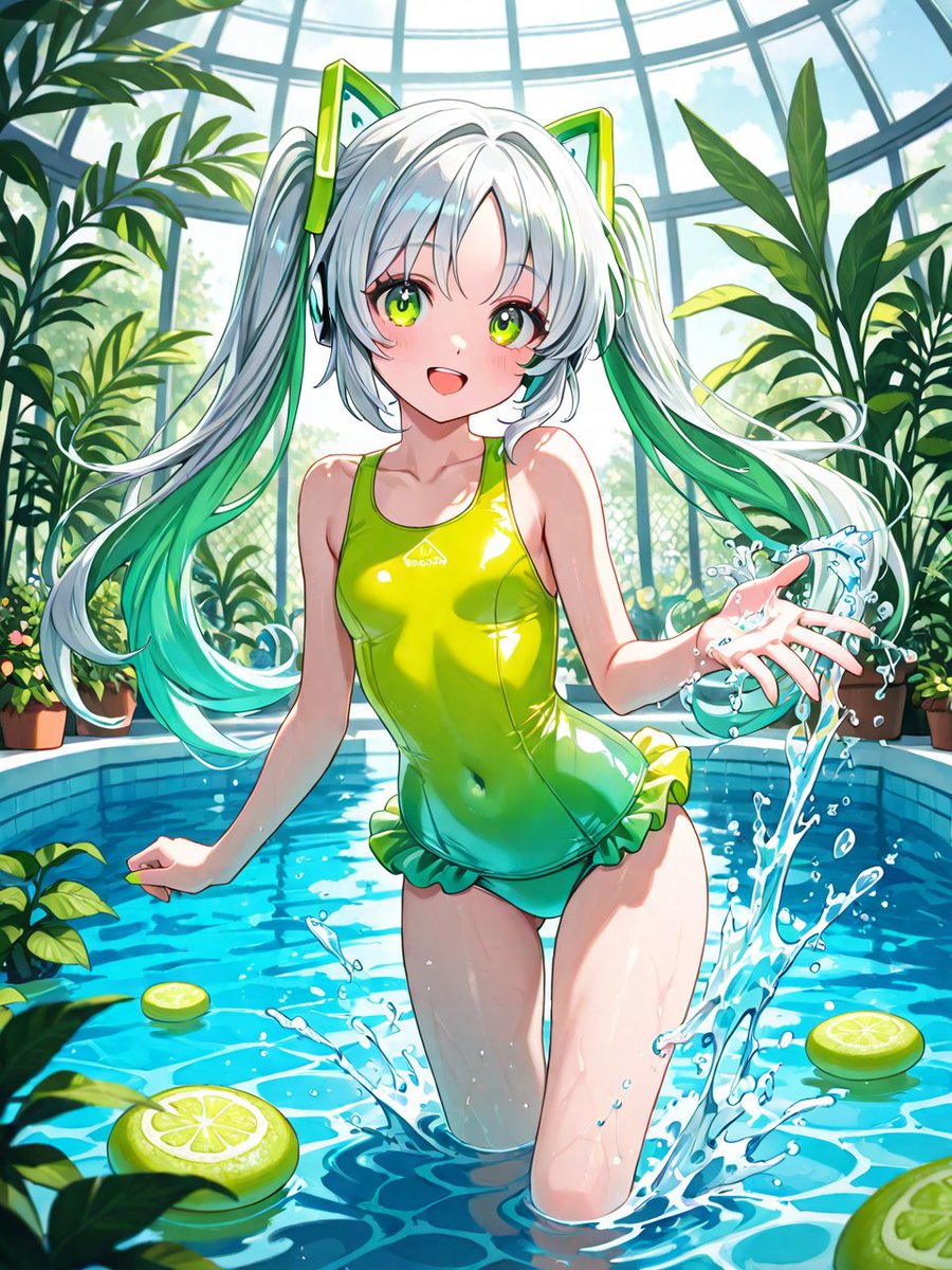 MechParasiteAI's tweet image. #AIart #poolside 
午後のプール
Afternoon pool
