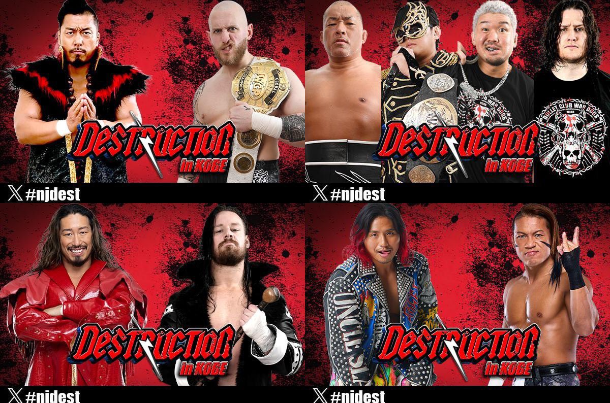 :- جميع النزالات المعلن عنها لعرض الدستراكشن في تاريخ 9.28 حتى الأن:-

🏅:- لقب القلوبال
قيب كيد (C) 🆚 شينقو تاكاقي

🏅:- لقب التاق
تايتشي &amp; ايشي (C) 🆚 الدستراكشن براذرز

يوتا تسوجي 🆚 ديفيد فينلي

هيرومو تاكاهاشي 🆚 ايشيموري