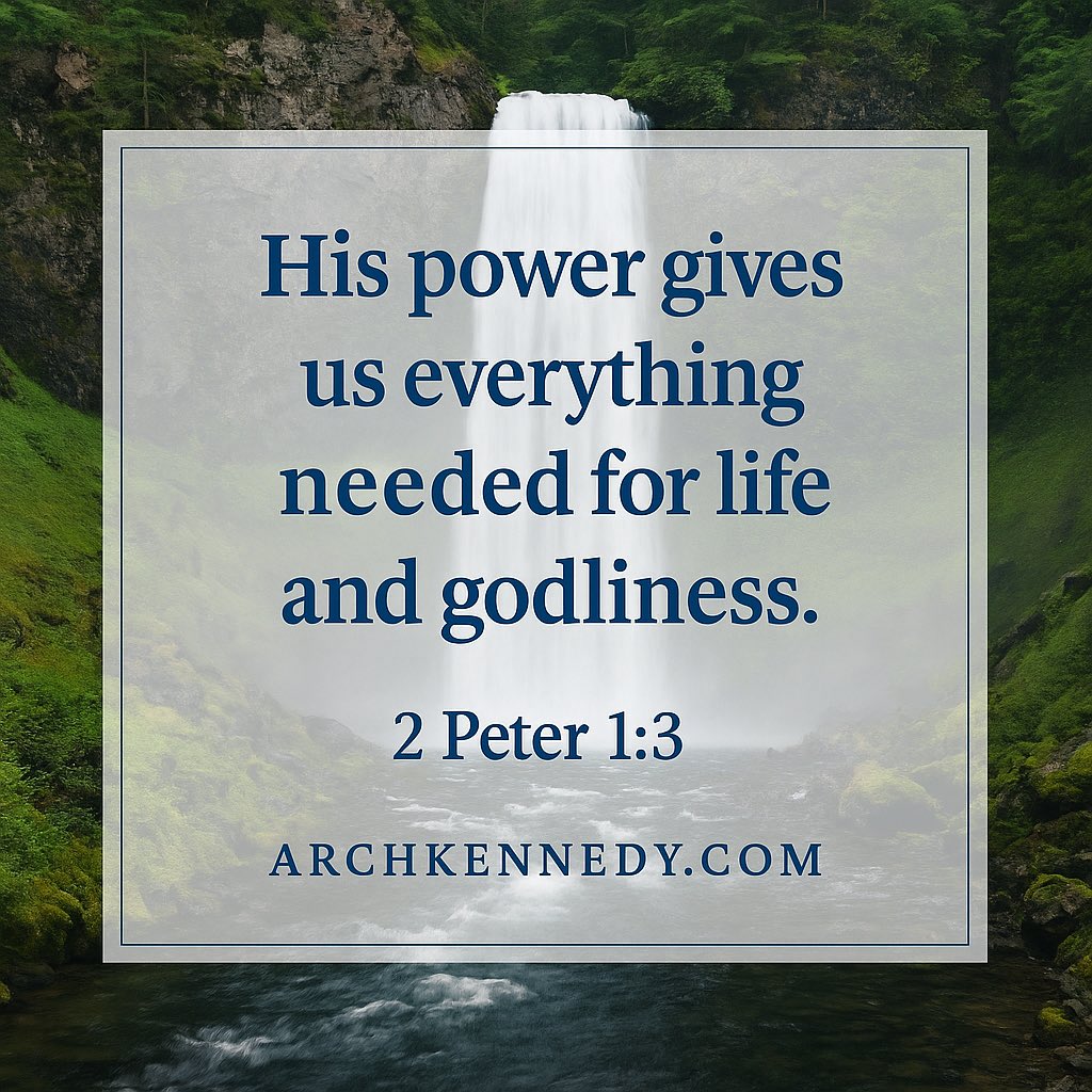 HAPPY MONDAY, FRIENDS❗️✝️

When we follow Christ, we lack nothing. His power gives us every resource to live a godly, purposeful life.🙏🕊️