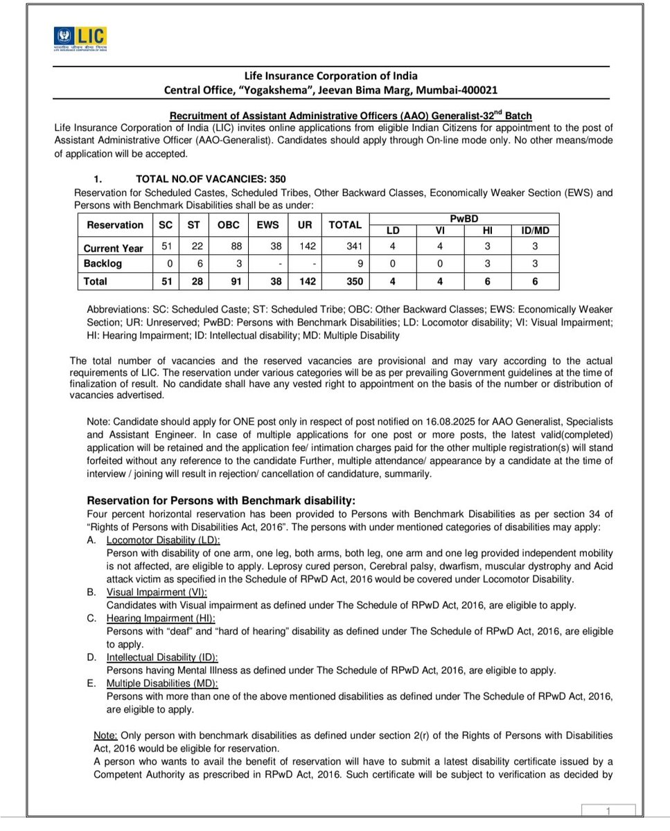 📢எல்ஐசி வேலைவாய்ப்பு 2025
Vacancies : 841
பதவி : AAO/AE
கல்வி : any degree 
✅விண்ணப்பிக்க : makkalsevai.us/2025/08/lic-re…
கடைசி தேதி : 08-09-2025