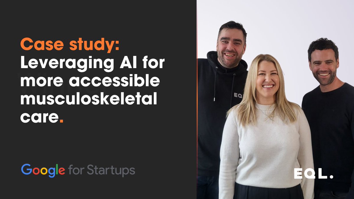 EQL (@eql_ai) on Twitter photo Too many people wait too long for MSK care. We’re using AI to change that.
Google’s latest case study explores how we built Phio and the real-world impact we’re already seeing across the NHS and beyond.
📖 Read it here → startup.google.com/alumni/stories… Too many people wait too long for MSK care. We’re using AI to change that.
Google’s latest case study explores how we built Phio and the real-world impact we’re already seeing across the NHS and beyond.
📖 Read it here → startup.google.com/alumni/stories…