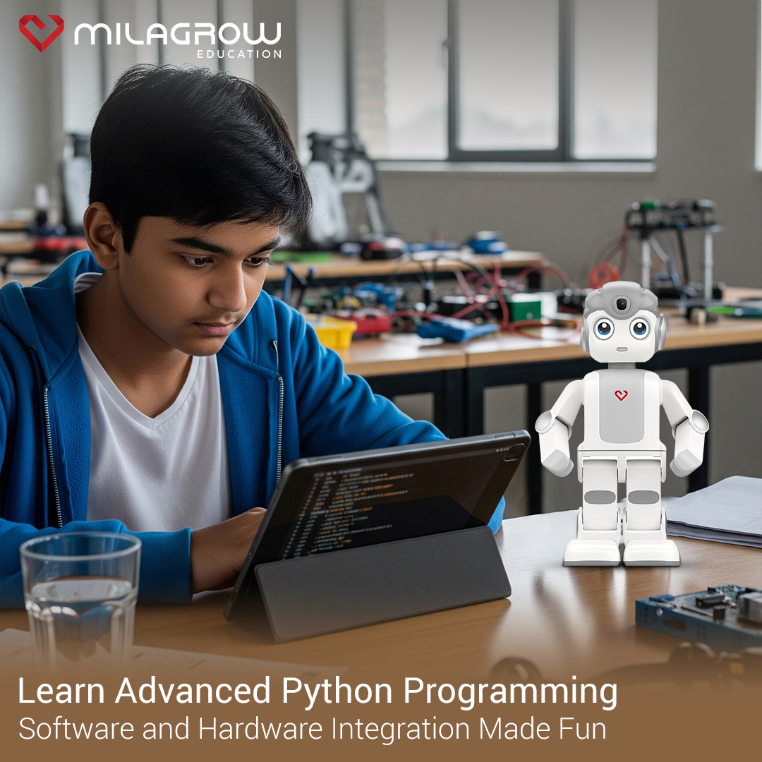 Unlock creativity with fun software &amp; hardware integration 🤖✨ Build, code &amp; innovate while learning real tech skills!
Learn More: zurl.co/QAkHI 

#TechLearning #Innovation #STEMEducation #CodingFun #FutureReady #HandsOnLearning #Milagrow #MilagrowEducation