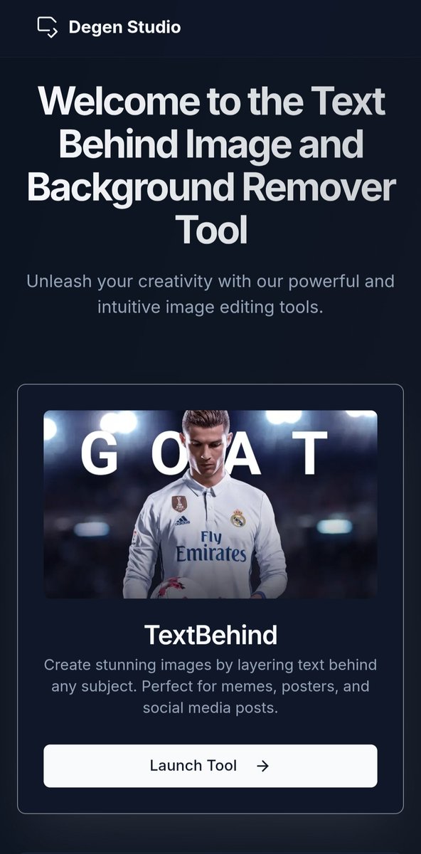 howdegenfun's tweet photo. Spending hours on thumbnails? 😩
Now you can add text behind or above images in seconds.

✅ Free forever
✅ No login

Free tool for creators → https://t.co/vGc1JYLZwE https://t.co/SVOAmY4Pth