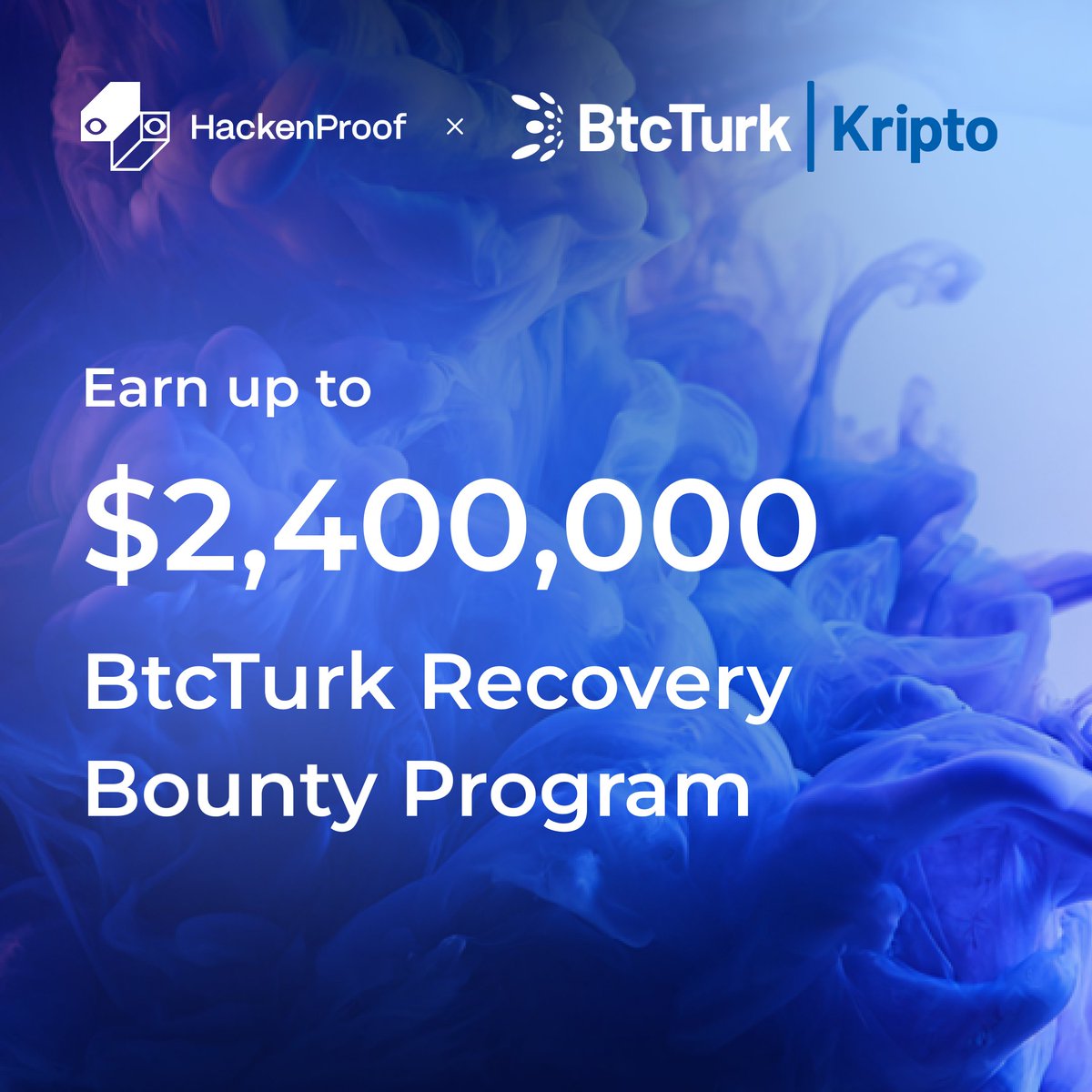 HackenProof (@hackenproof) on Twitter photo The Big Hunt is On!
On Aug 14, <a href="/BtcTurkKripto/">BtcTurk | Kripto</a> was hit by unauthorized transfers across multiple chains, with losses of ~$48M.
Now it’s your turn to act.
A Hack Recovery Bounty is open on HackenProof.
💰 Rewards: Up to $2.4M (5% of recovered funds)
Join the hunt now! The Big Hunt is On!
On Aug 14, <a href="/BtcTurkKripto/">BtcTurk | Kripto</a> was hit by unauthorized transfers across multiple chains, with losses of ~$48M.
Now it’s your turn to act.
A Hack Recovery Bounty is open on HackenProof.
💰 Rewards: Up to $2.4M (5% of recovered funds)
Join the hunt now!