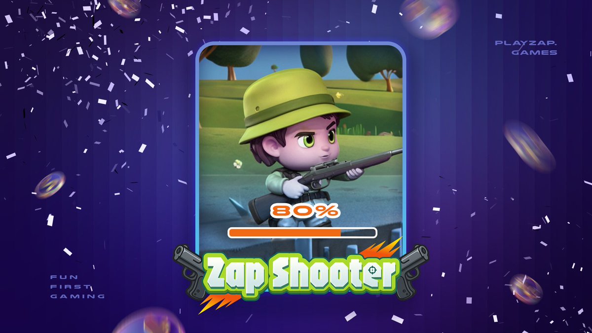 🔒 We’re locking in the final touches for our most awaited game! 

🎮 Zap Shooter is now 80% complete – a fast-paced, action-packed shooter built for Web3. Smooth gameplay. Skill-based rewards. Real $PZP earnings.

🔥 We are coming with your next addiction, Get Ready. #GameFi