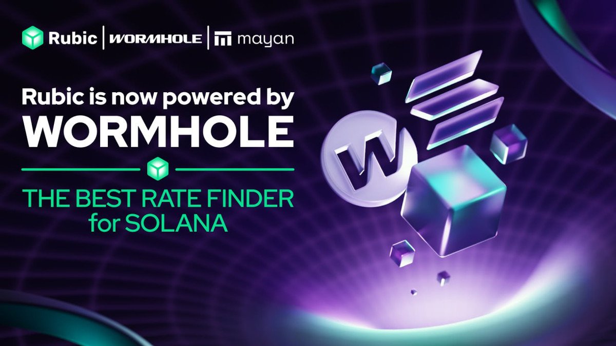 🟩 Rubic is cementing the role of ultimate aggregator on @Solana with the integration of <a href="/wormhole/">Wormhole</a> Settlement, a next-gen intents protocol powered by Wormhole &amp; <a href="/MayanFinance/">Mayan 🗿</a>.

Rubic users can already choose from 8 cross-chain providers on Solana, with 0% protocol fees.