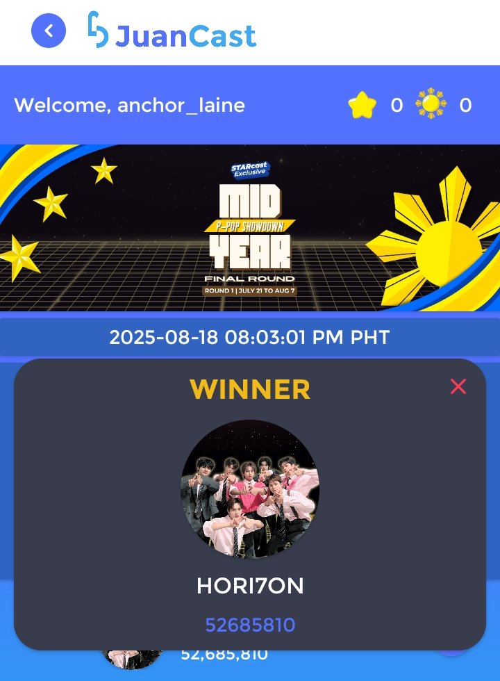 Yeyyy, we won. Thank you po sa lahat ng anchors na bumoto!!!!

#HORI7ON #호라이즌 
<a href="/HORI7ONofficial/">HORI7ONofficial</a>