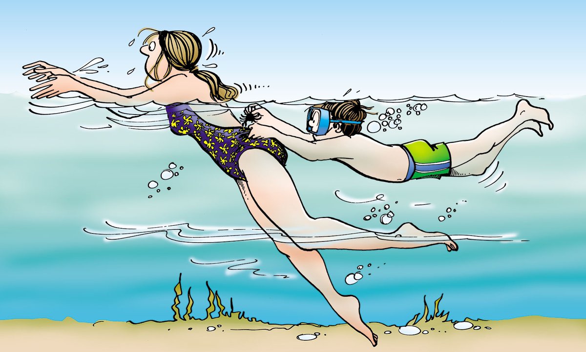 Do you like swimming in lakes, or are you more of a pool person? Either way, Michael can't resist a good prank. 

#swimming #summer #lakelife #funnycomic #comics