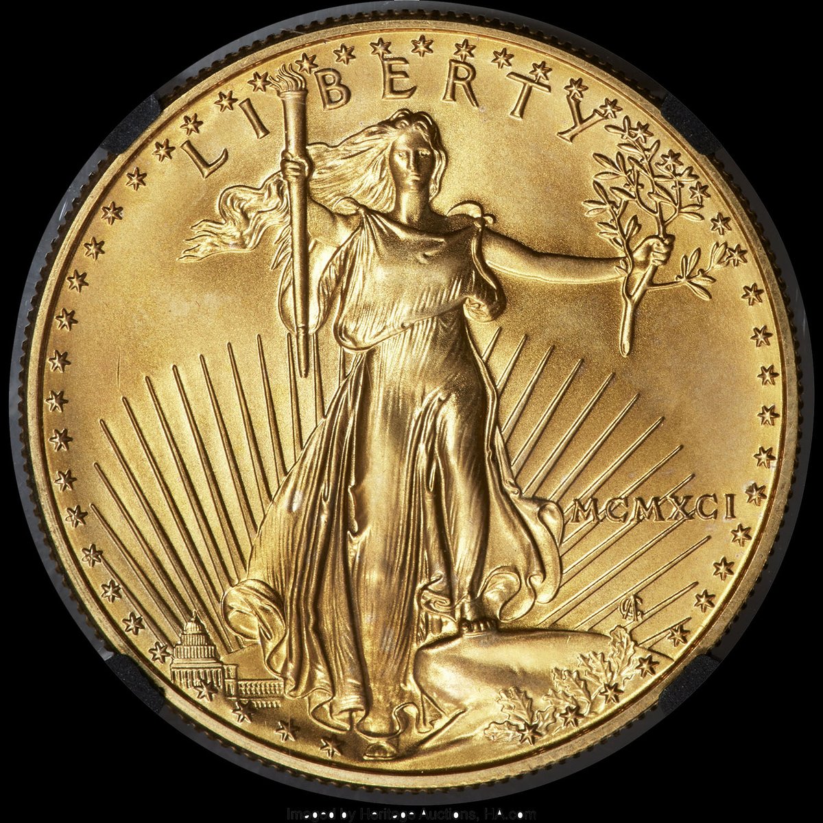 NGC (@ngccoin) on Twitter photo Coin of the Day: For #MintErrorMonday, here’s an impressive Reverse Filled Dies Error on a 1991 $50 Gold Eagle. Much of the legend on the reverse is faint, likely the result of grease filling the die. Find this coin in a <a href="/HeritageAuction/">Heritage Auctions</a> sale soon: tinyurl.com/4rhtrc22 Coin of the Day: For #MintErrorMonday, here’s an impressive Reverse Filled Dies Error on a 1991 $50 Gold Eagle. Much of the legend on the reverse is faint, likely the result of grease filling the die. Find this coin in a <a href="/HeritageAuction/">Heritage Auctions</a> sale soon: tinyurl.com/4rhtrc22