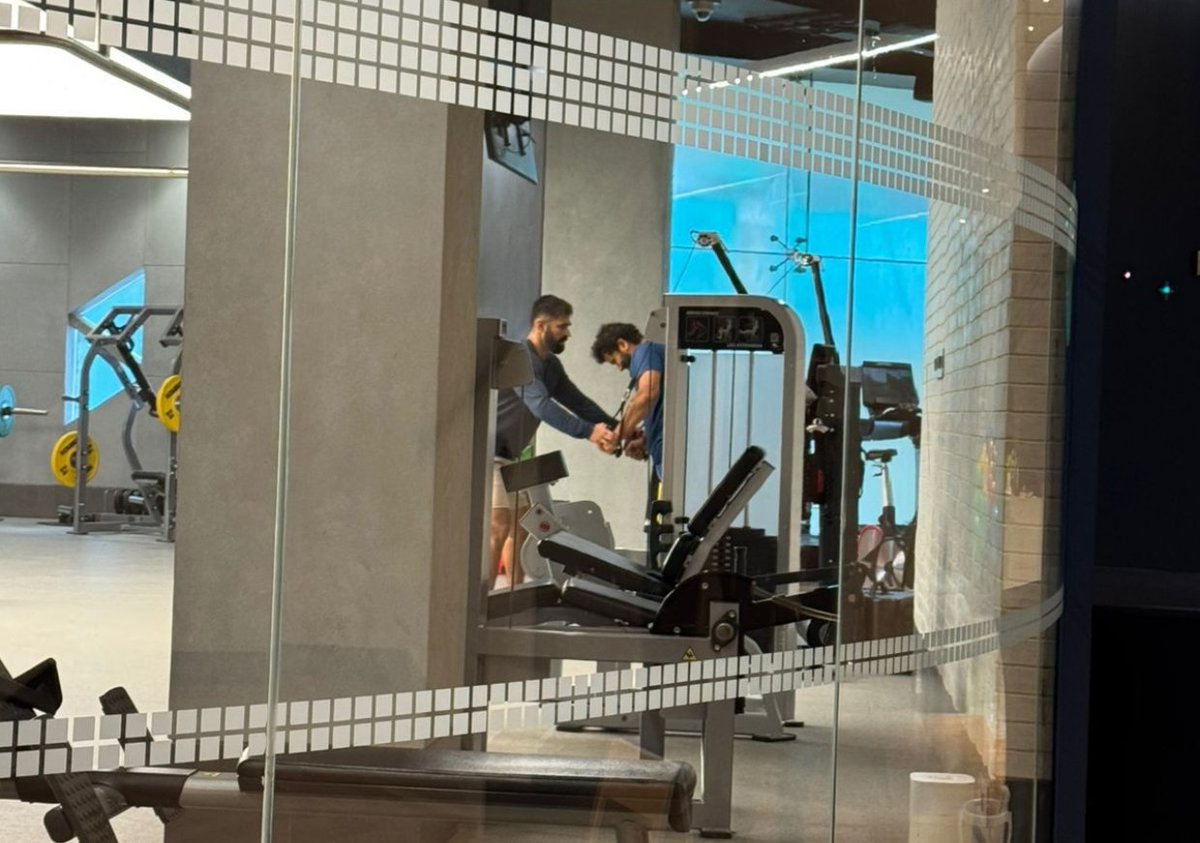 CricCrazyJohns's tweet photo. Rohit Sharma working hard on Gym with Abhishek Nayar 🔥 [📸: Dipak] 

- RO IS COMING FOR 2027 WORLD CUP...!!!! https://t.co/EERpRbEcpw