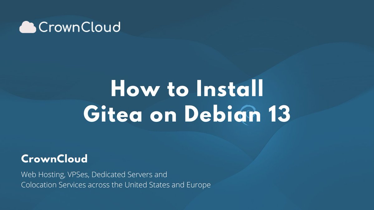 crownclouds's tweet image. Host your own #Git service! Install #Gitea on #Debian 13 with our step-by-step guide - lightweight, fast & perfect for self-hosted Git repositories
wiki.crowncloud.net/?How_to_Instal…
#Debian13 #Linux #DevOps #OpenSource #FOSS #SelfHosting #SysAdmin #CloudComputing #Coding #Developers