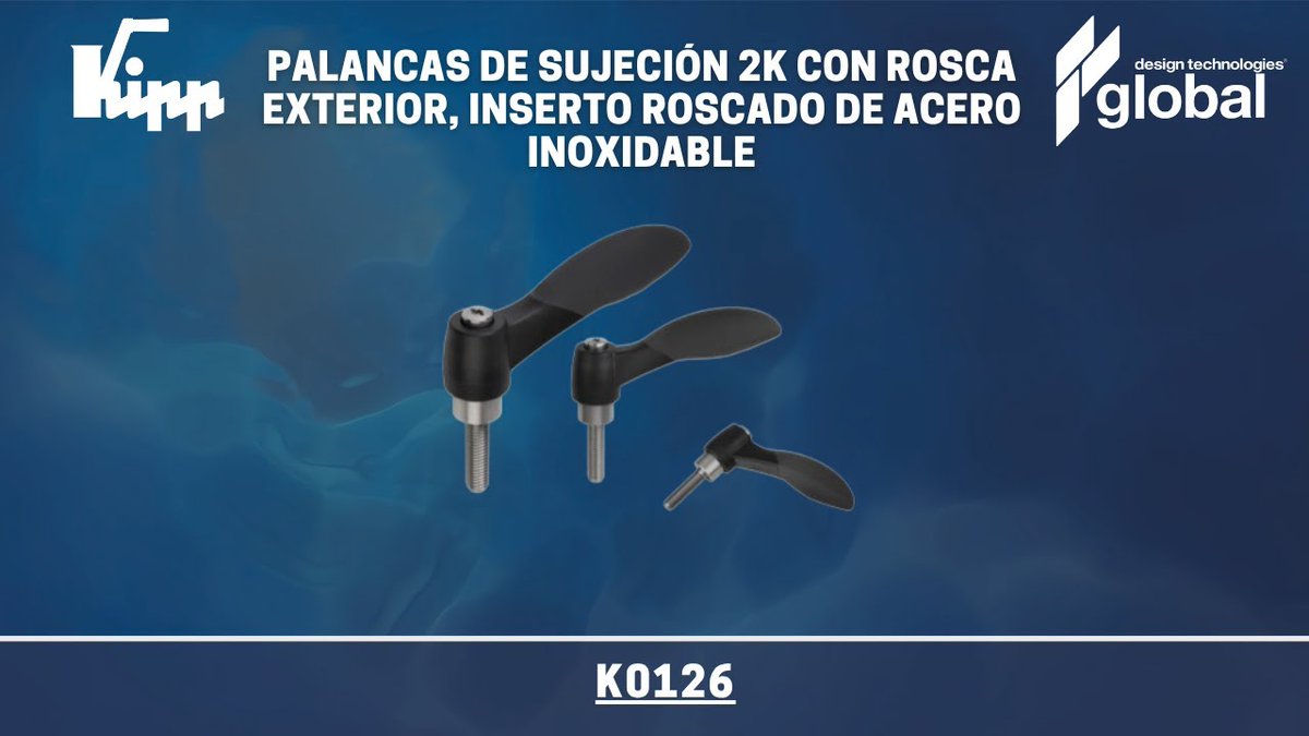 globaldtech's tweet photo. 🎬 La palanca de sujeción con rosca exterior de Kipp, cuenta con un componente duro de plástico reforzado con un anillo dentado y un componente blando de Thermoflex con base de SEBS.
👉Visita nuestro canal de Youtube Global-Dtech https://t.co/iEkF7RiLbT https://t.co/wUOJvWpiVk