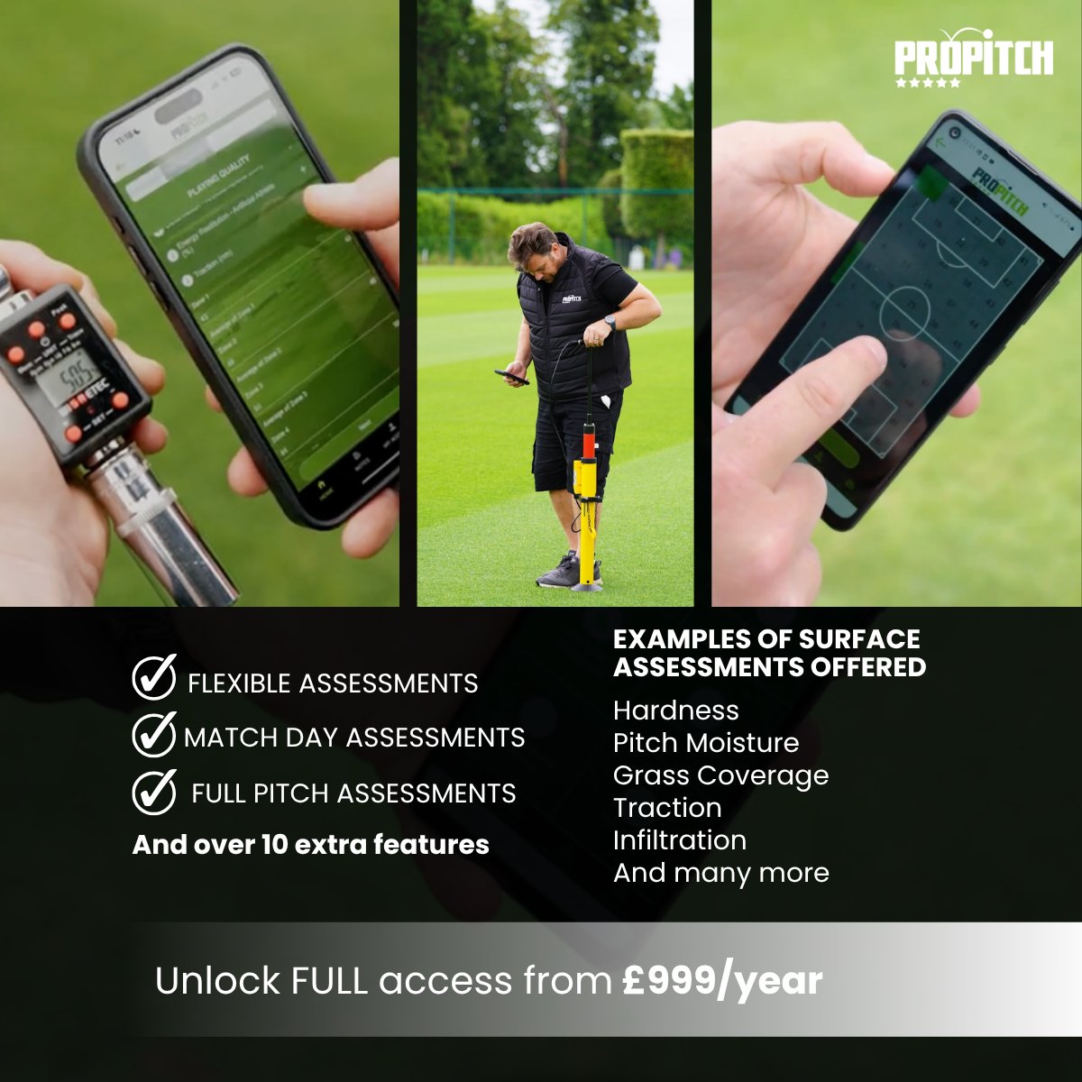 TurfBusiness's tweet photo. ✅ Monitor changes over time
✅ Gain valuable insights
✅ Make informed decisions to optimise the quality and consistency of their playing surfaces
Download the new ProPitch monitoring system now!
#propitch #groundstaff https://t.co/yOmIIitnN1