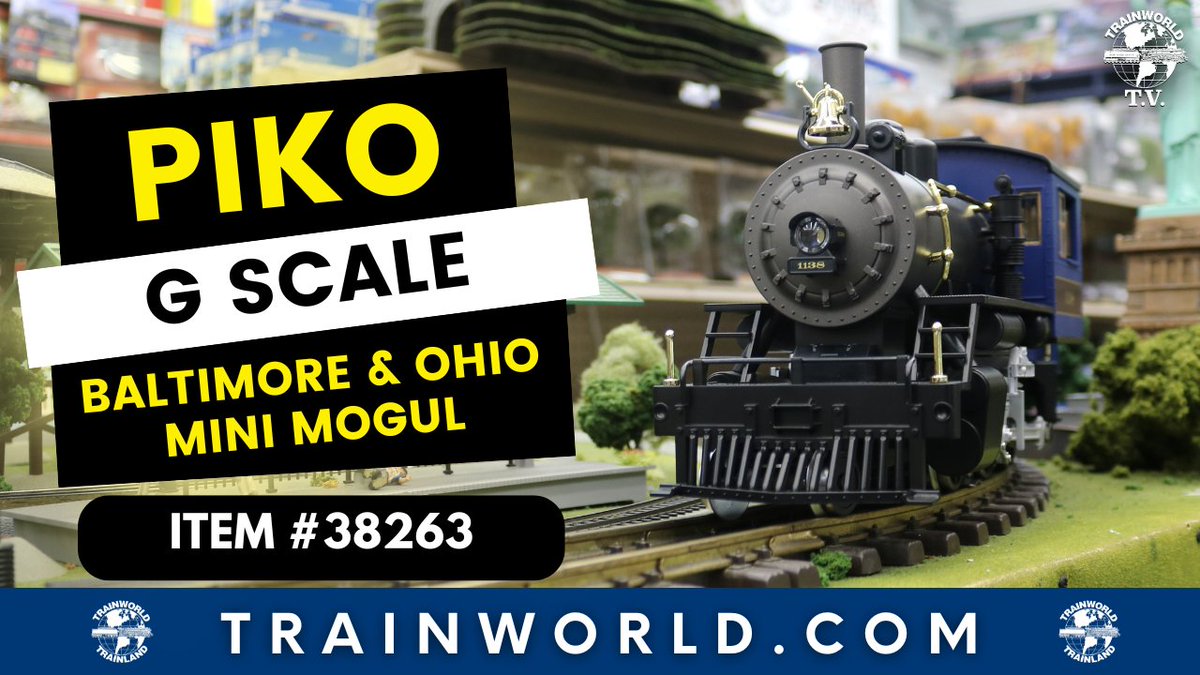 Trainworld's tweet image. We haven’t forgotten about G scale; here we have the new @PIKOAmerica Baltimore &amp;amp; Ohio Mini-Mogul, a sharp piece of eye candy for any layout! 🚂 youtu.be/YLu43exD6G8

Order today at TrainWorld.com! tinyurl.com/3m4uwvzf
 
#pikoamerica #gscale #steamlocomotive