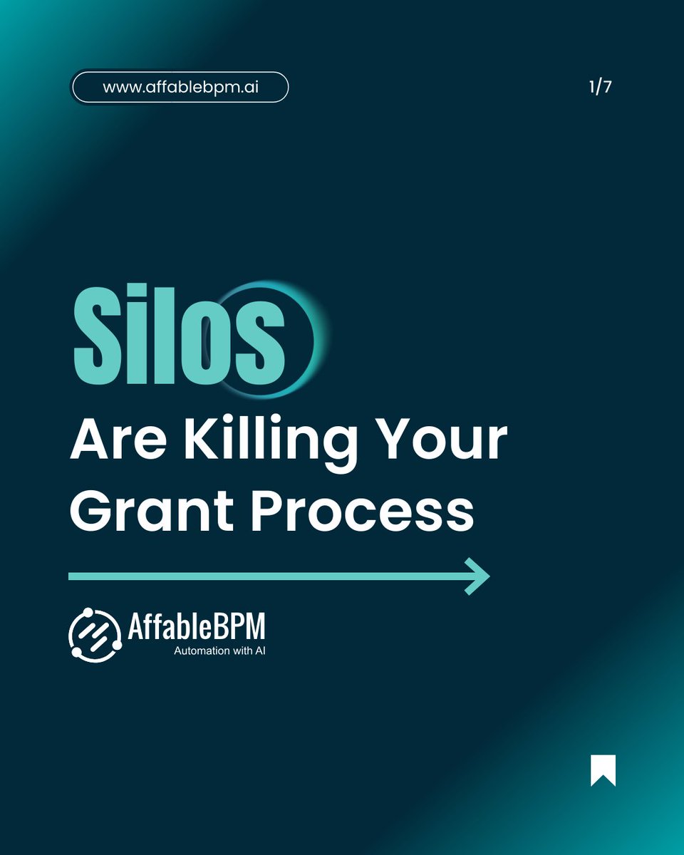 🚧 Silos kill grant success. When finance, programs &amp; compliance work apart, deadlines slip &amp; audits fail. AffableBPM unifies your workflows → approvals, reports &amp; calendars in one place. Break silos, build trust. 🌐 

affablebpm.ai