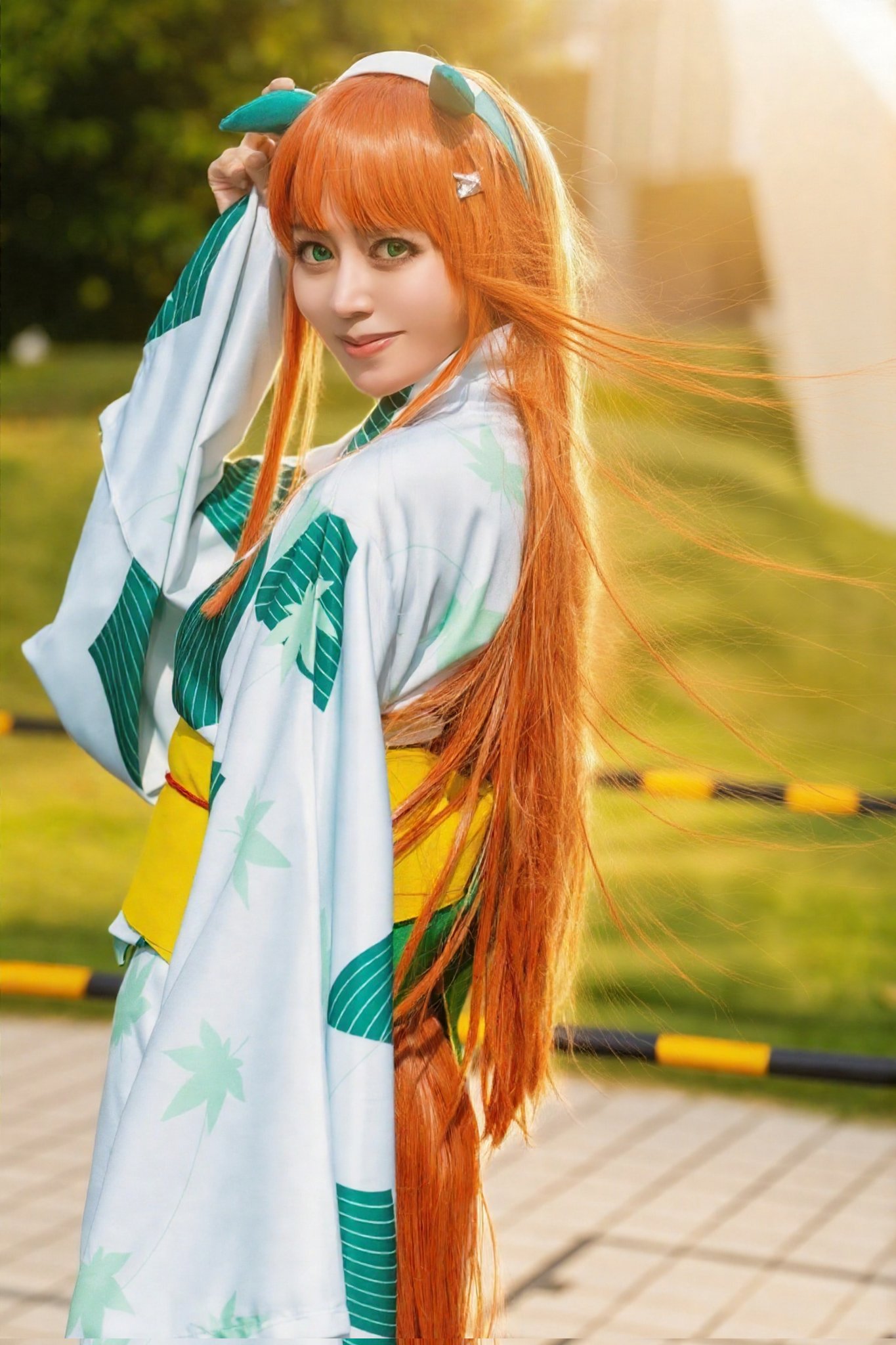 ウマ娘 サイレンススズカ 浴衣 コスプレ セット よしか🧡🍓🩵C106①西き-44b売り子 on X: 
