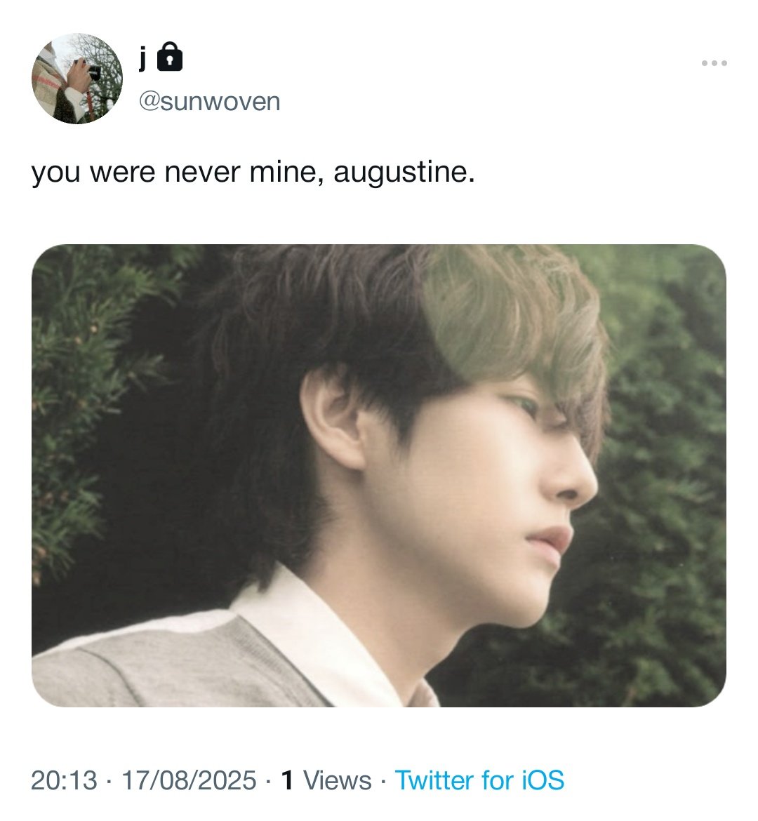 jaemtoren's tweet photo. never mine (nevermind).. 
a #renmin/#jaemren filo au

augustine (rj) was never julio's (jm) to begin with. https://t.co/a1lXp1GbT4